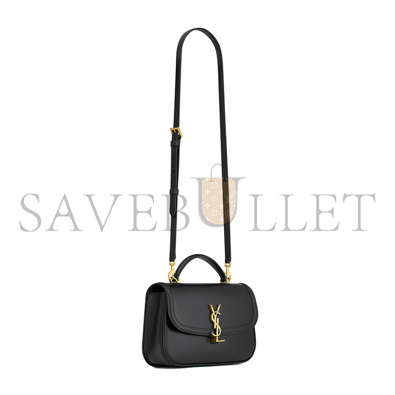 Y51 SOLFERINO SMALL TOP HANDLE IN BOX Sa1nt Lau*nt A002L50SX0W1000 (24*15*6.7cm)